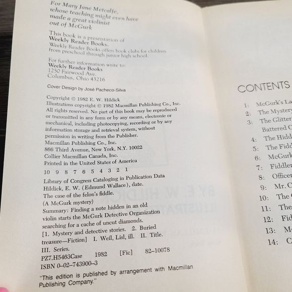 Vintage 80s The Case of the Felon's Fiddle by E.W. Hildick Book - Picture 8 of 13